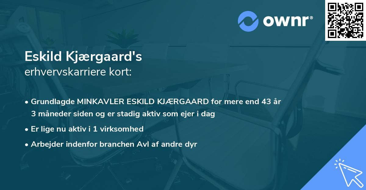 Eskild Kjærgaard's erhvervskarriere kort