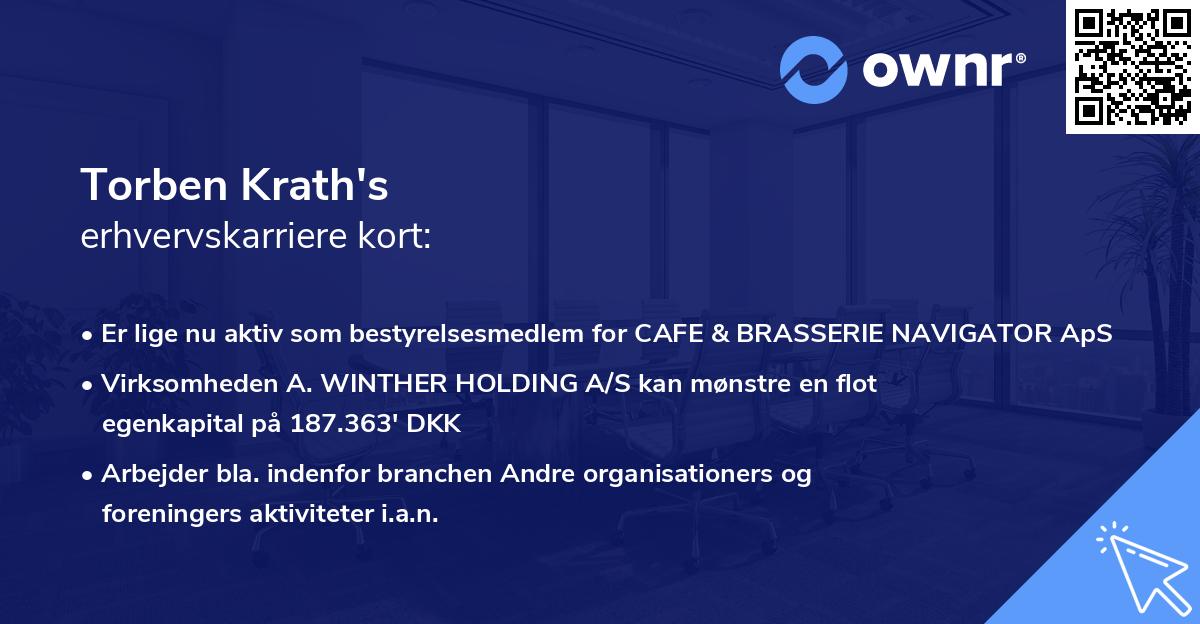Torben Krath's erhvervskarriere kort