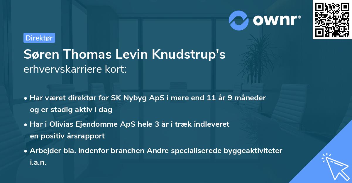 Søren Thomas Levin Knudstrup's erhvervskarriere kort
