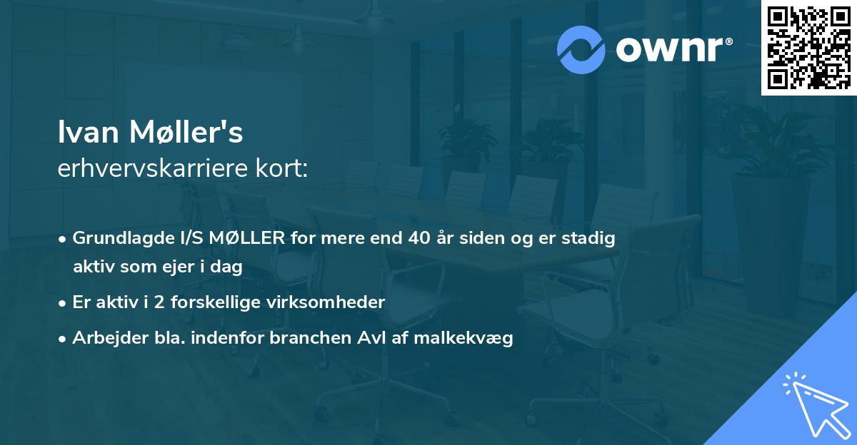 Ivan Møller's erhvervskarriere kort