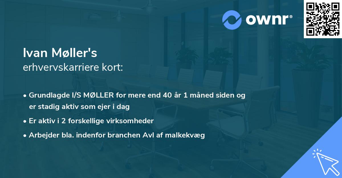 Ivan Møller's erhvervskarriere kort