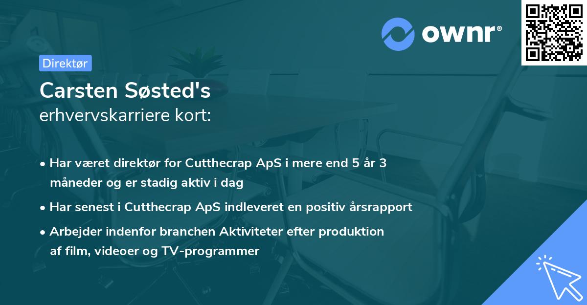 Carsten Søsted's erhvervskarriere kort