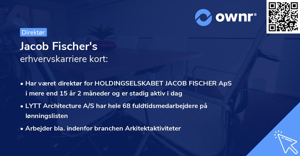 Jacob Fischer's erhvervskarriere kort