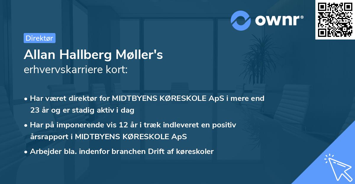 Allan Hallberg Møller's erhvervskarriere kort