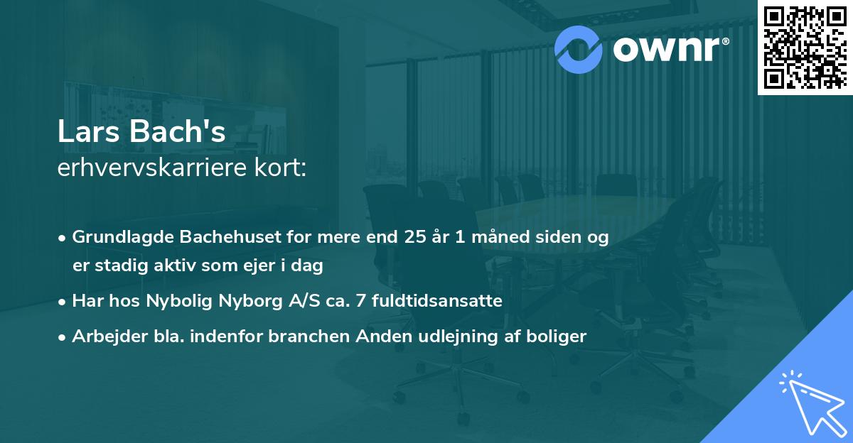 Lars Bach's erhvervskarriere kort