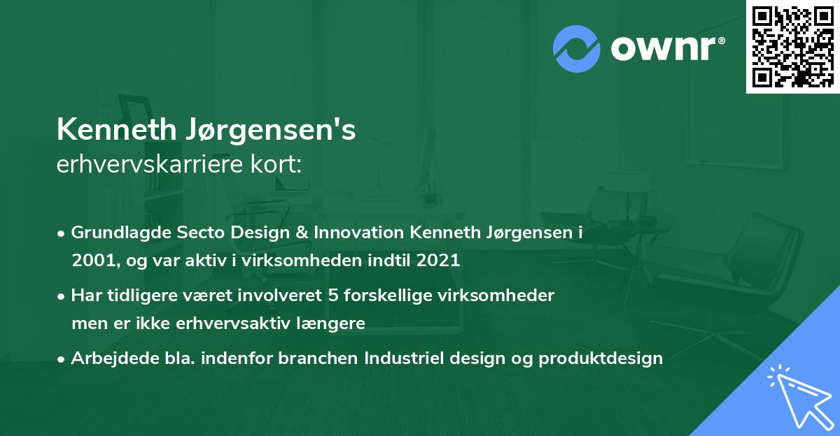 Kenneth Jørgensen's erhvervskarriere kort