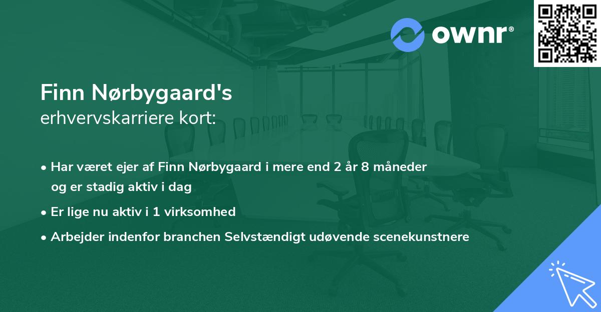 Finn Nørbygaard's erhvervskarriere kort