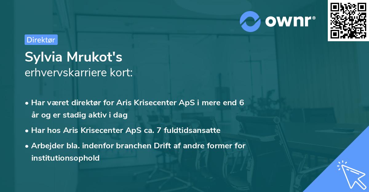 Sylvia Mrukot's erhvervskarriere kort