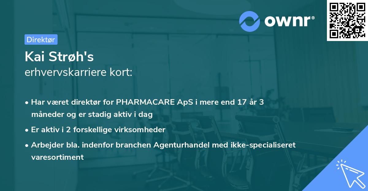 Kai Strøh's erhvervskarriere kort