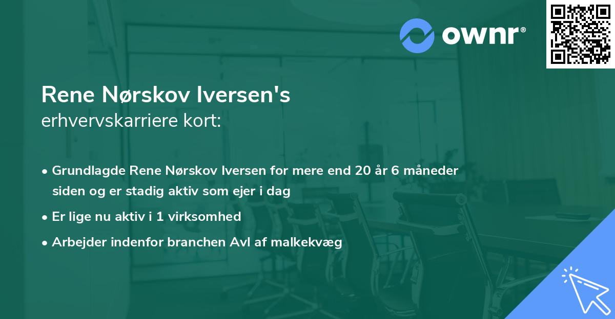 Rene Nørskov Iversen's erhvervskarriere kort