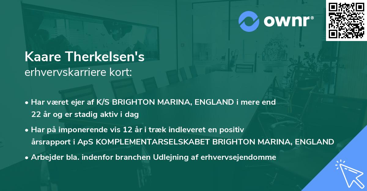 Kaare Therkelsen's erhvervskarriere kort