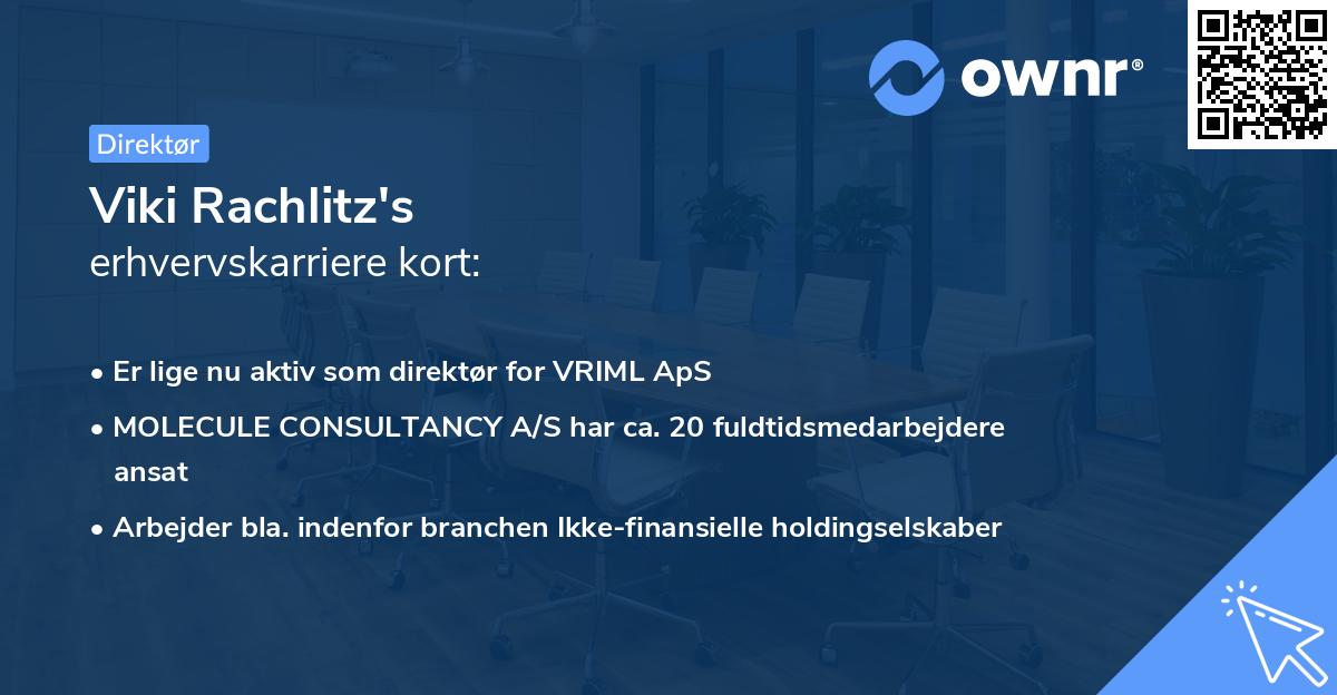 Viki Rachlitz's erhvervskarriere kort