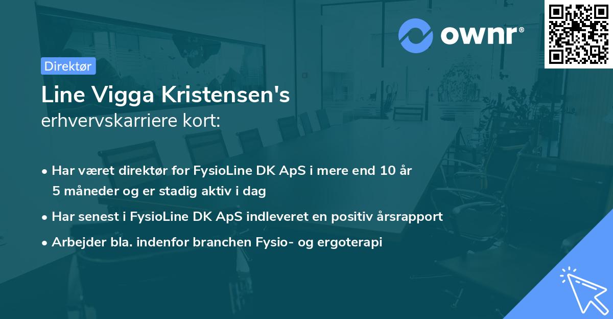 Line Vigga Kristensen's erhvervskarriere kort