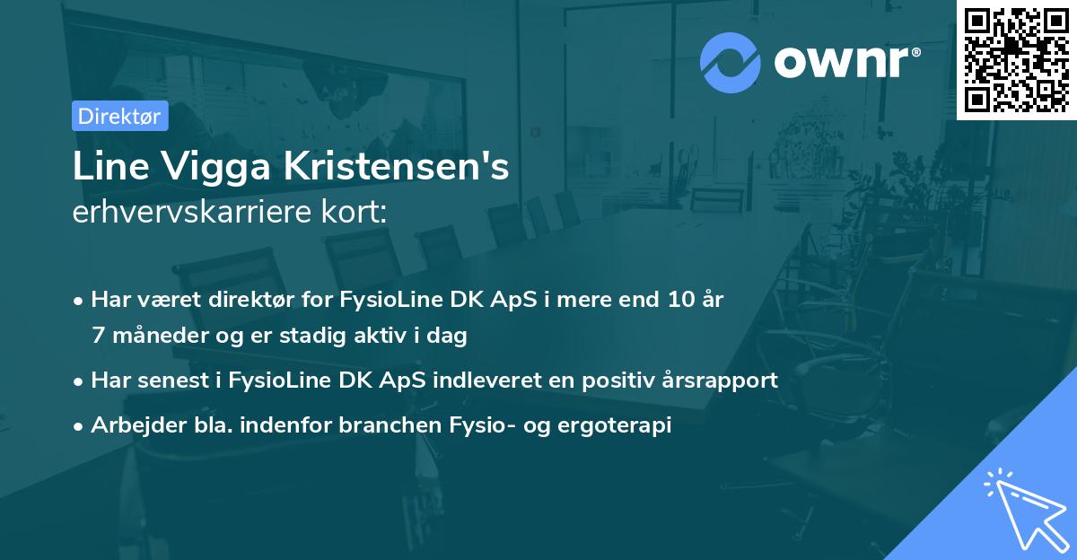 Line Vigga Kristensen's erhvervskarriere kort