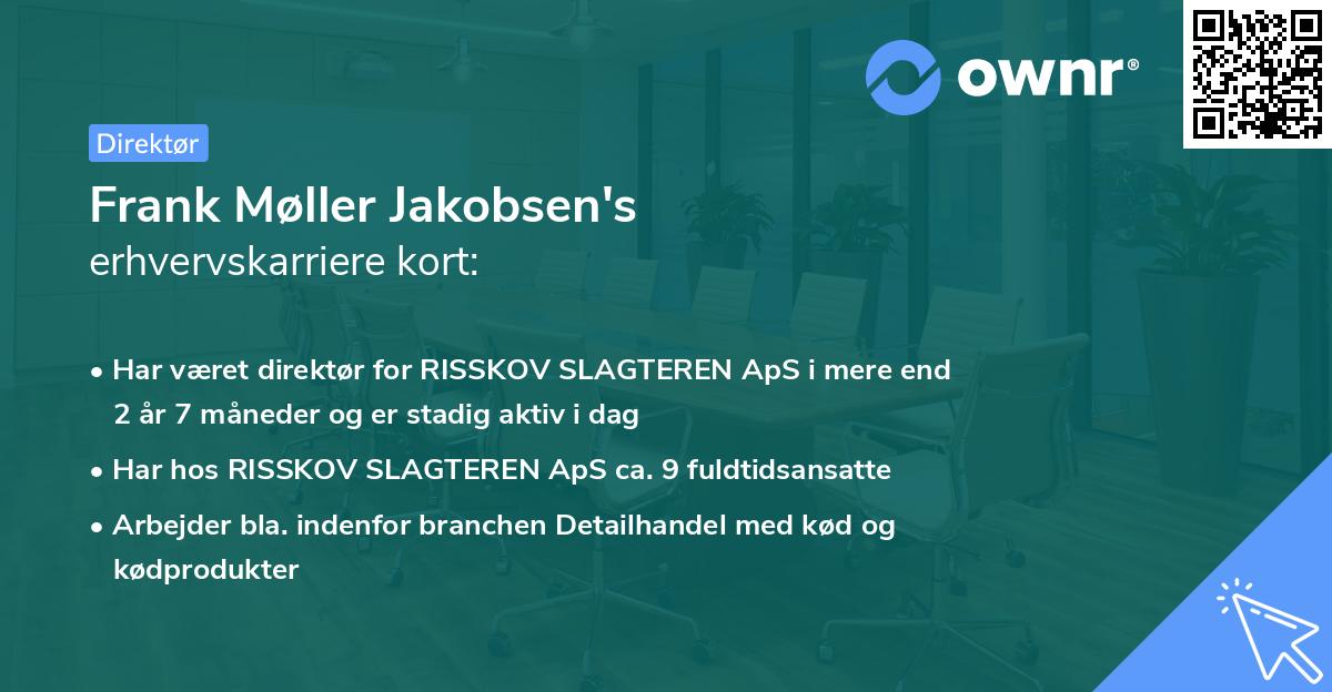 Frank Møller Jakobsen's erhvervskarriere kort