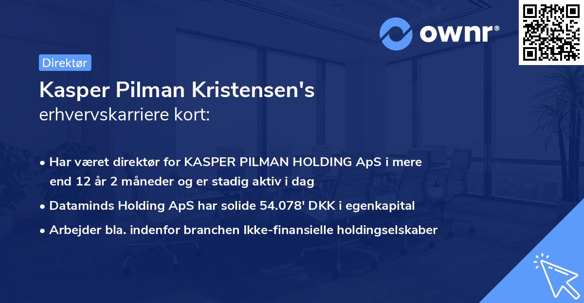 Kasper Pilman Kristensen's erhvervskarriere kort