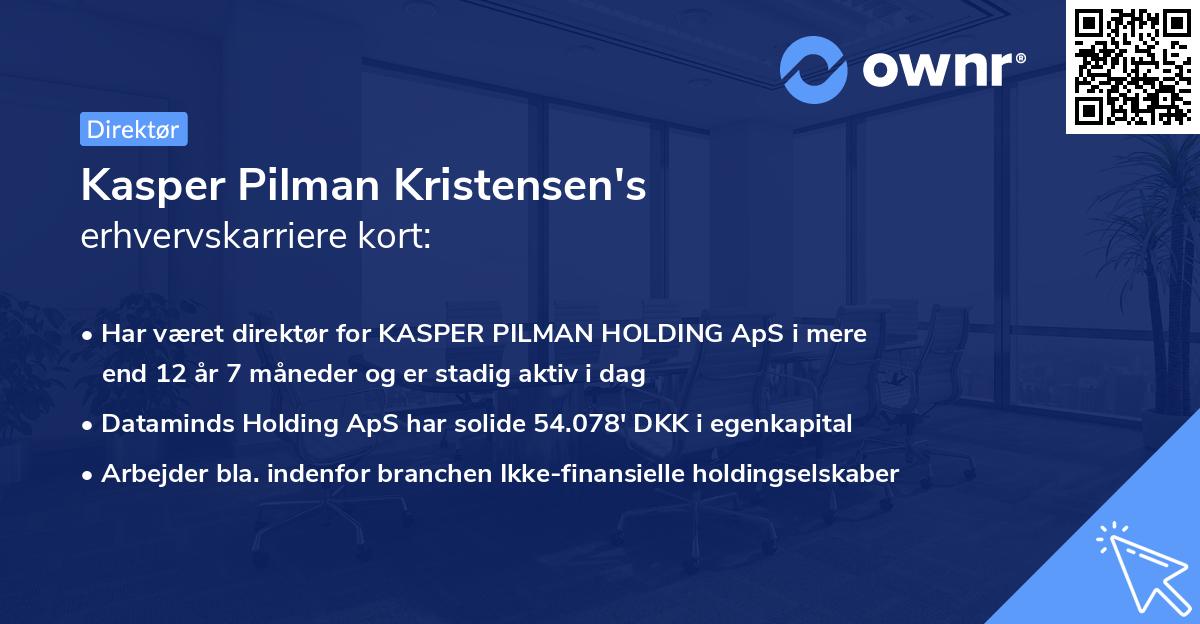 Kasper Pilman Kristensen's erhvervskarriere kort