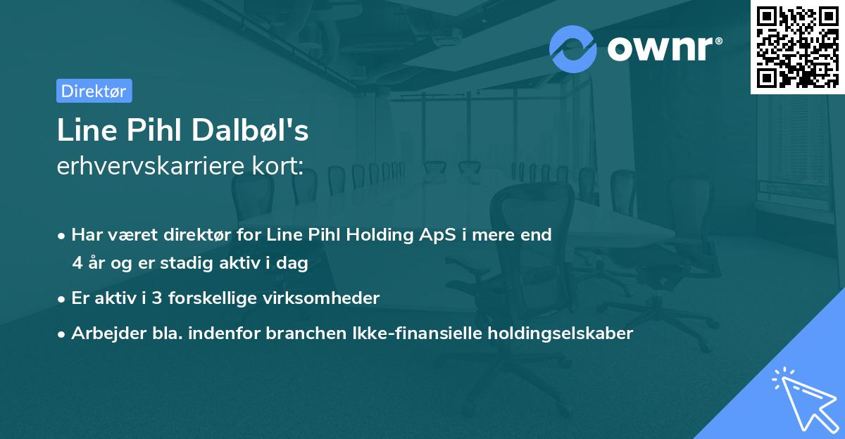 Line Pihl Dalbøl's erhvervskarriere kort