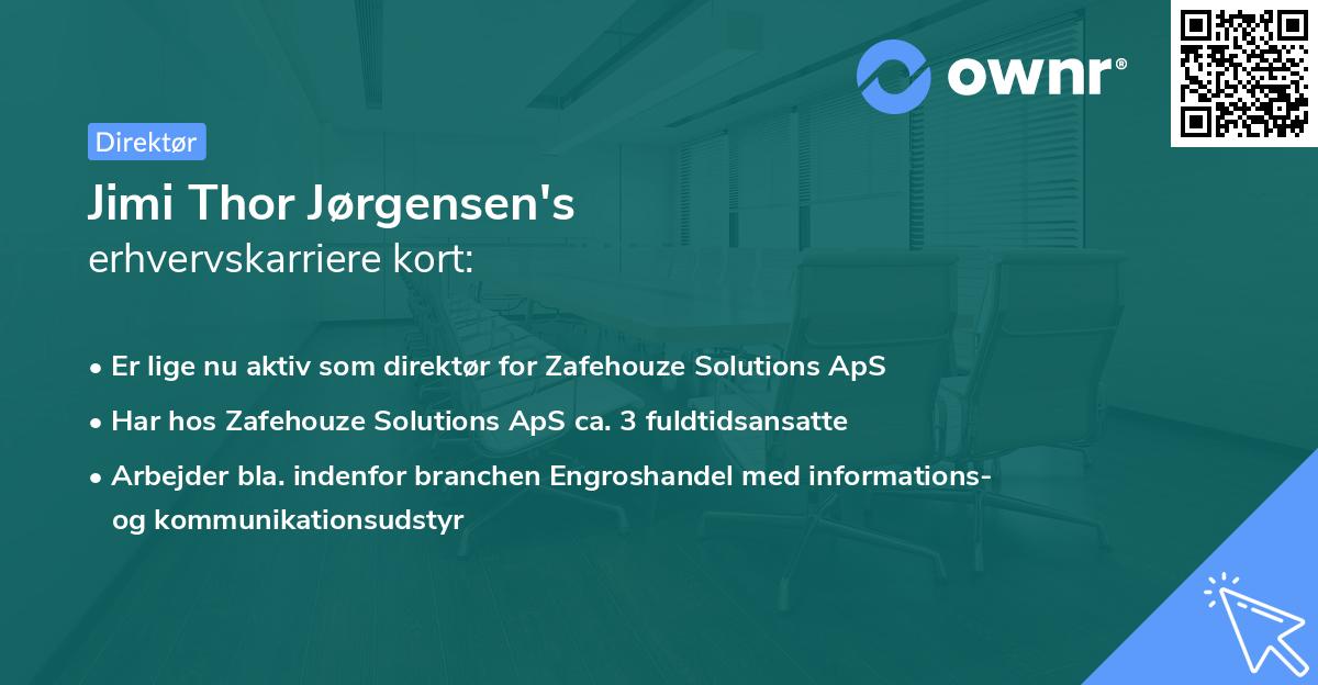 Jimi Thor Jørgensen's erhvervskarriere kort