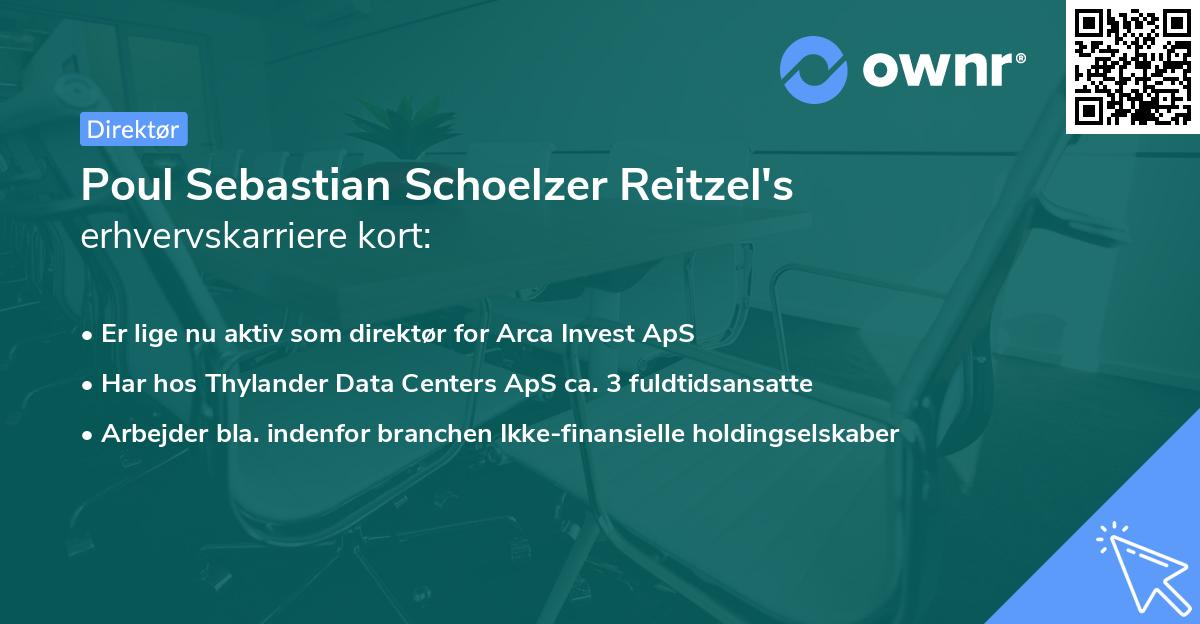 Poul Sebastian Schoelzer Reitzel's erhvervskarriere kort