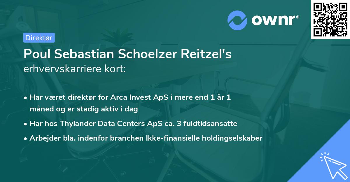 Poul Sebastian Schoelzer Reitzel's erhvervskarriere kort