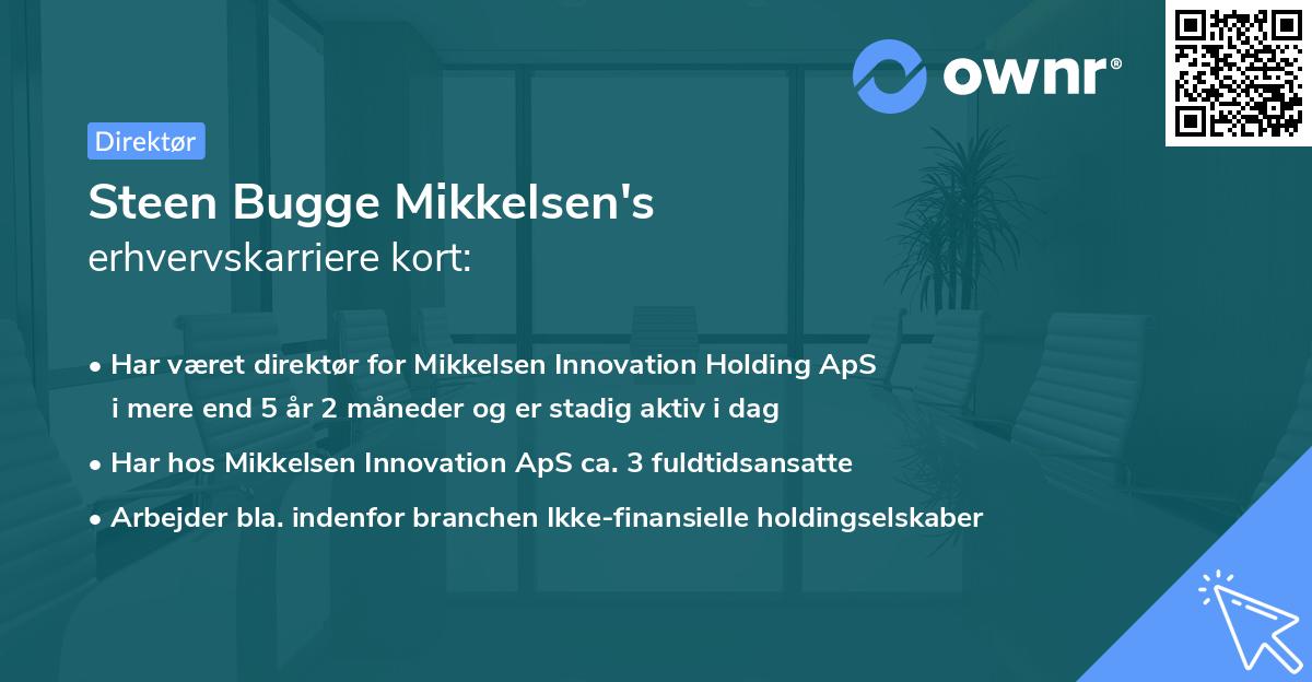 Steen Bugge Mikkelsen's erhvervskarriere kort