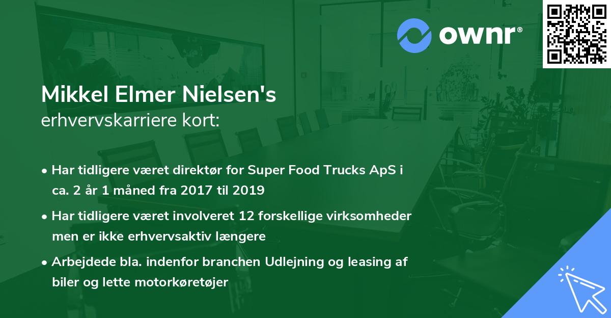 Mikkel Elmer Nielsen's erhvervskarriere kort