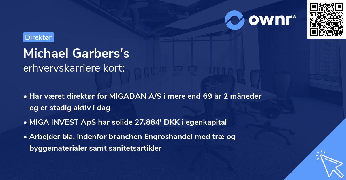 Michael Garbers's erhvervskarriere kort