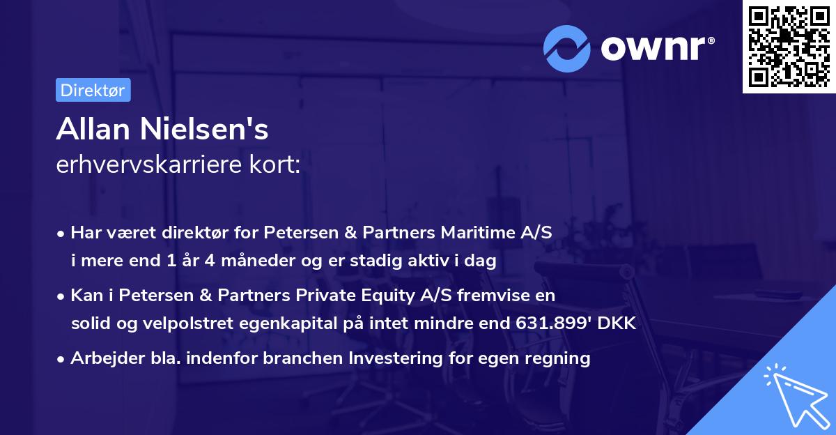 Allan Nielsen's erhvervskarriere kort