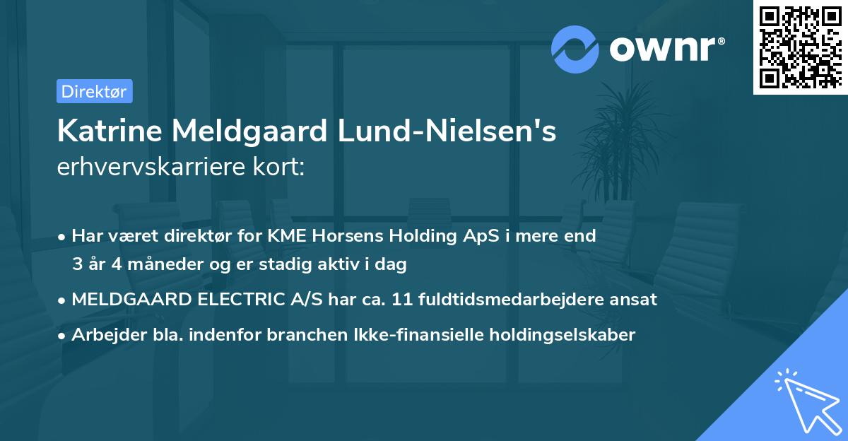 Katrine Meldgaard Lund-Nielsen's erhvervskarriere kort