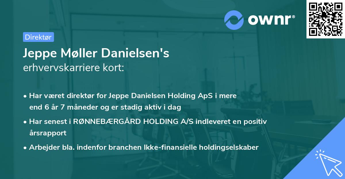 Jeppe Møller Danielsen's erhvervskarriere kort