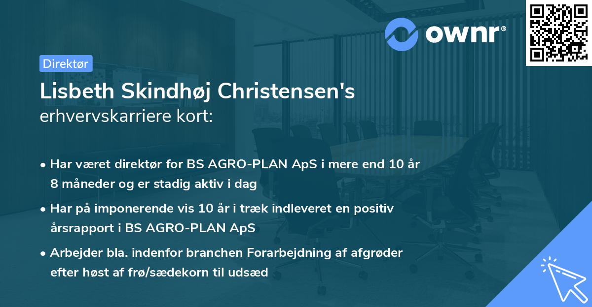 Lisbeth Skindhøj Christensen's erhvervskarriere kort