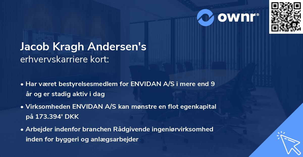 Jacob Kragh Andersen's erhvervskarriere kort