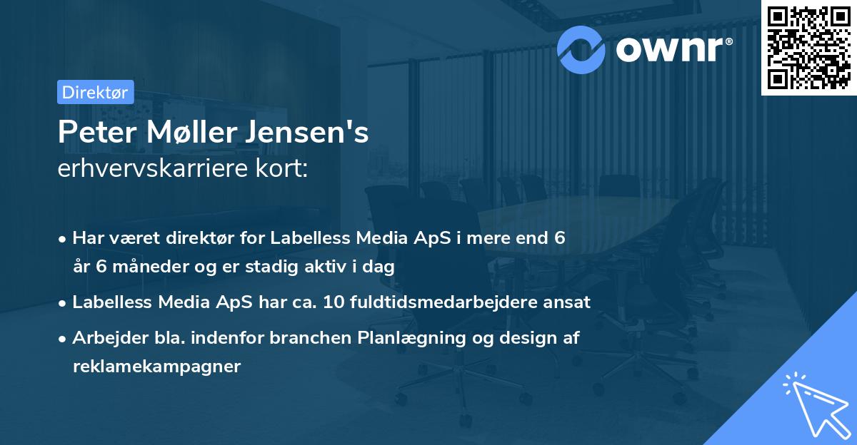 Peter Møller Jensen's erhvervskarriere kort