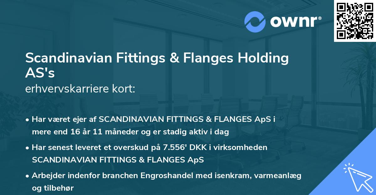 Scandinavian Fittings & Flanges Holding AS's erhvervskarriere kort