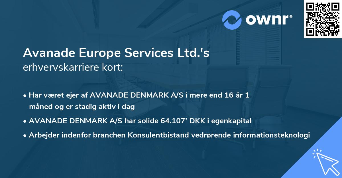 Avanade Europe Services Ltd.'s erhvervskarriere kort