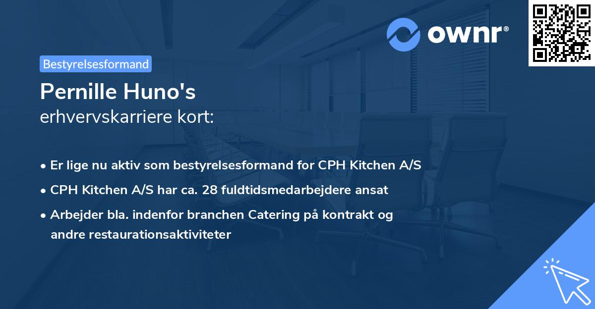 Pernille Huno's erhvervskarriere kort