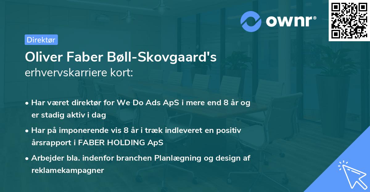 Oliver Faber Bøll-Skovgaard's erhvervskarriere kort