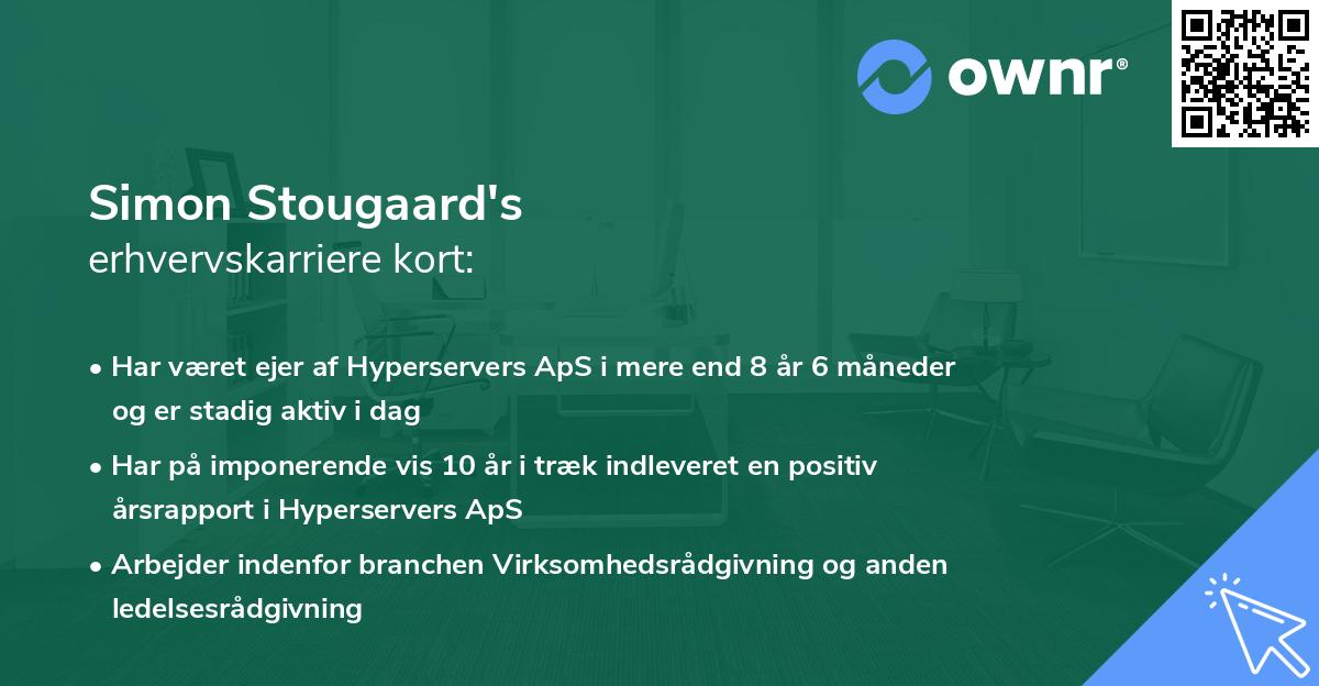 Simon Stougaard's erhvervskarriere kort