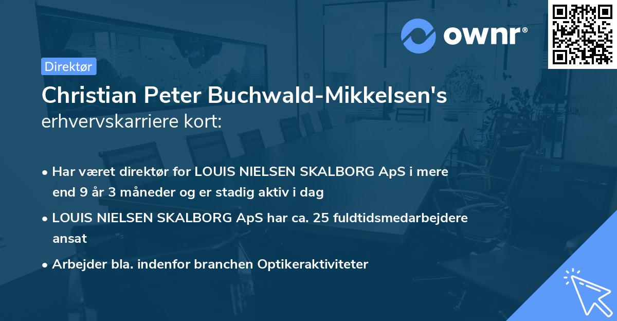 Christian Peter Buchwald-Mikkelsen's erhvervskarriere kort