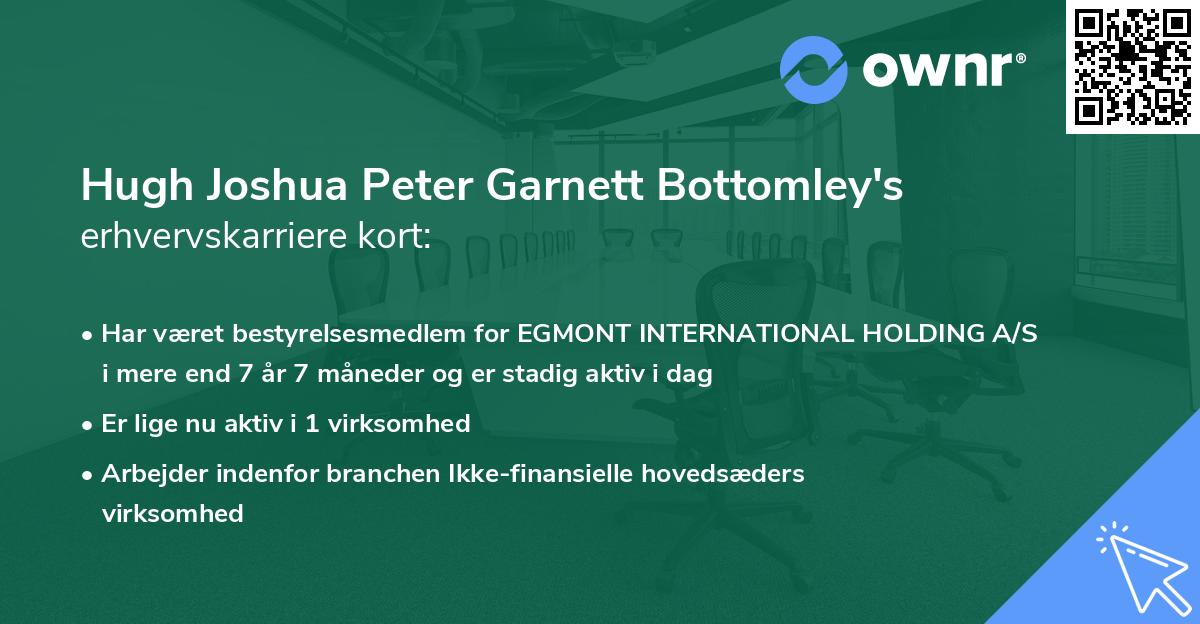 Hugh Joshua Peter Garnett Bottomley's erhvervskarriere kort