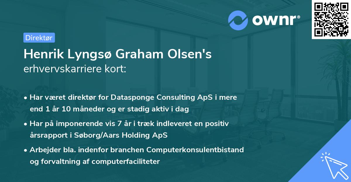 Henrik Lyngsø Graham Olsen's erhvervskarriere kort