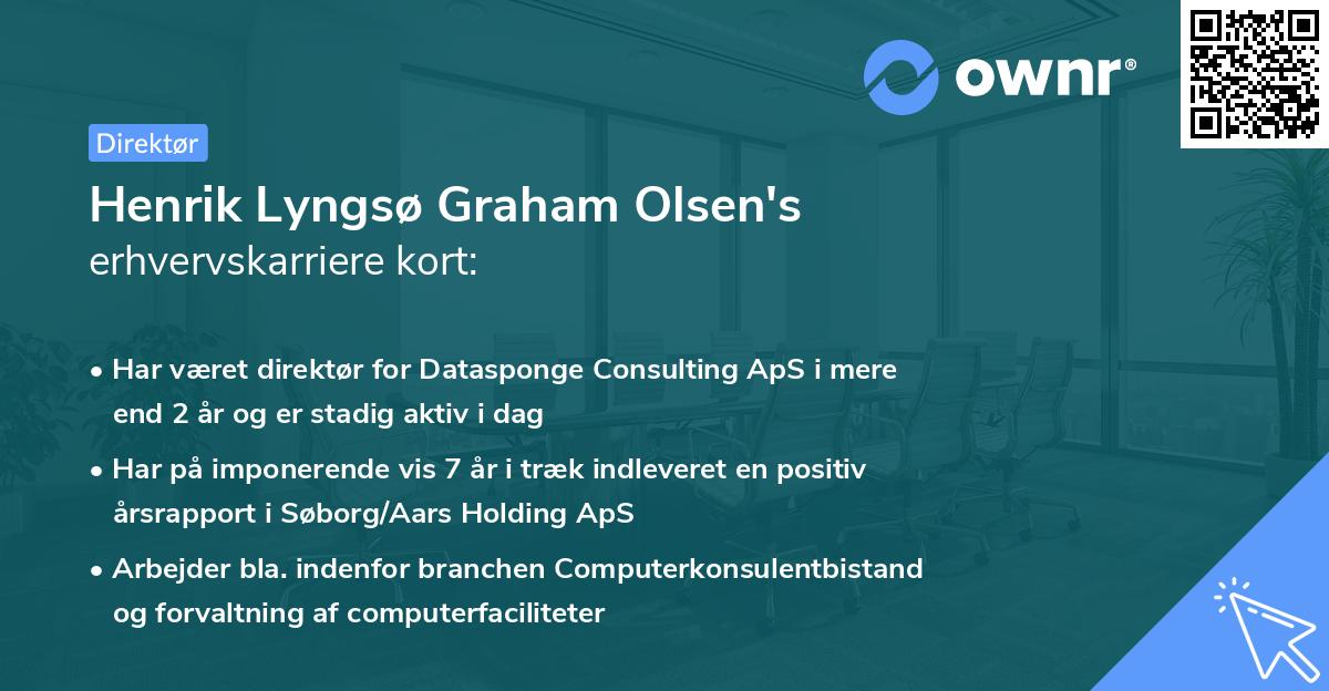 Henrik Lyngsø Graham Olsen's erhvervskarriere kort