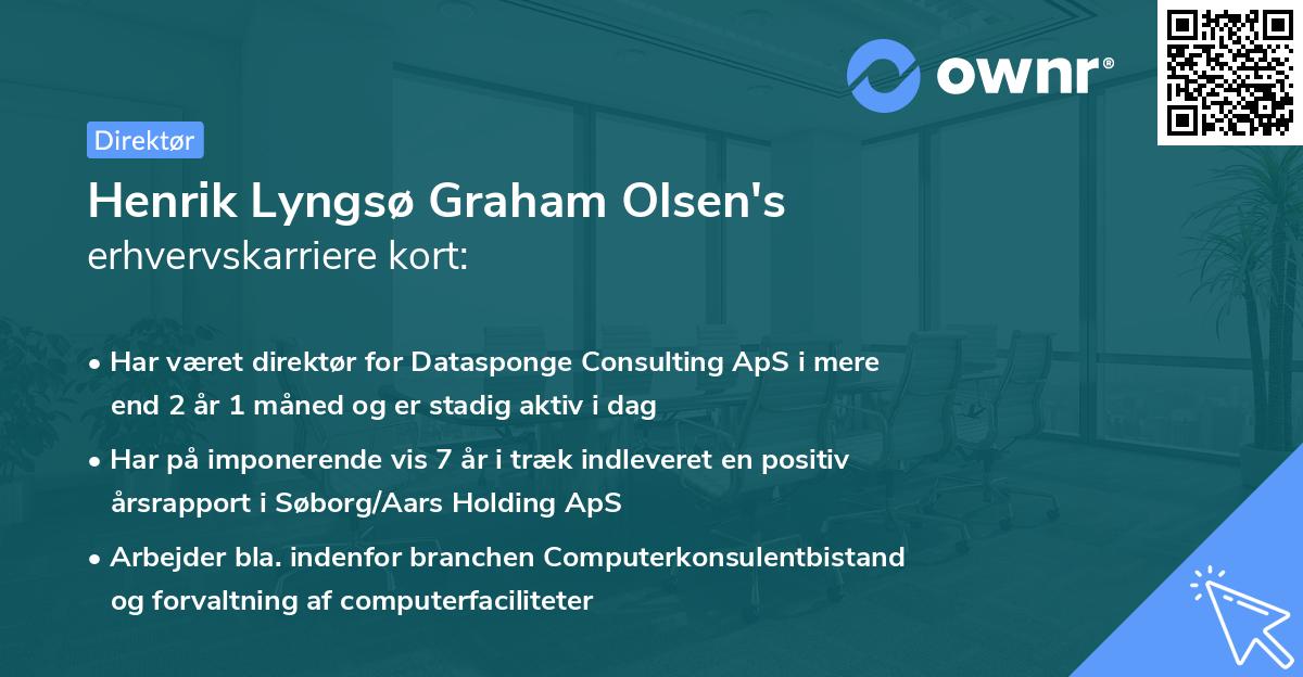 Henrik Lyngsø Graham Olsen's erhvervskarriere kort