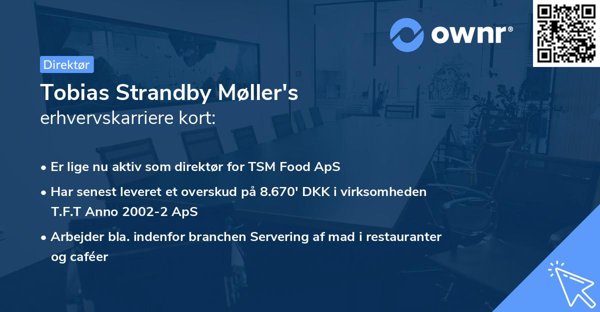 Tobias Strandby Møller's erhvervskarriere kort
