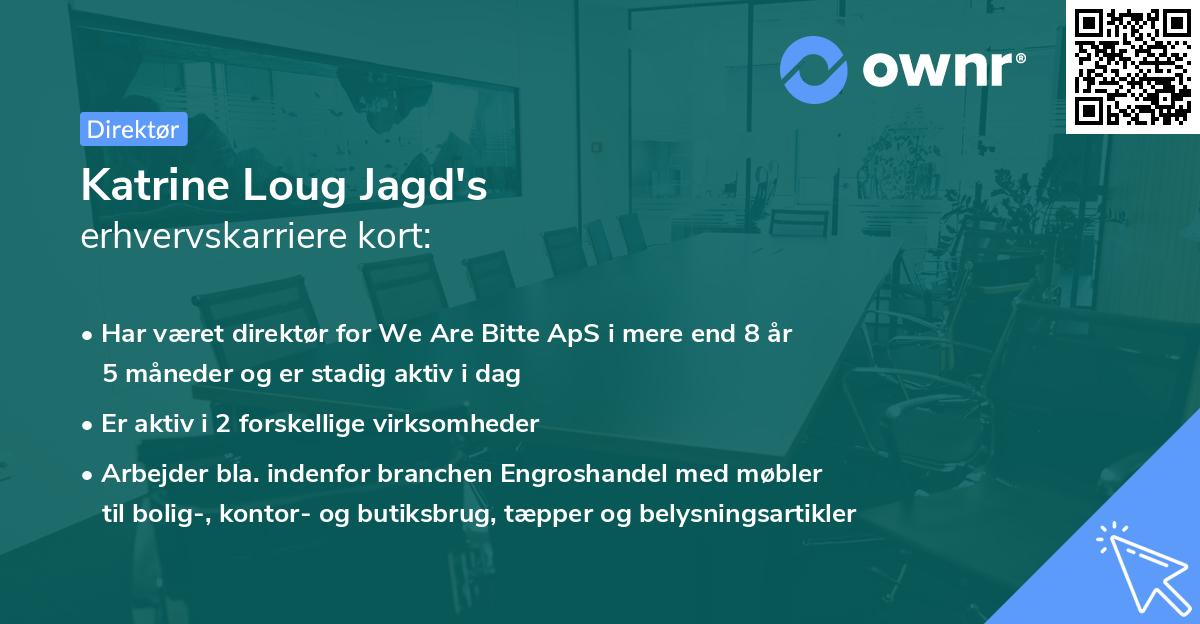 Katrine Loug Jagd's erhvervskarriere kort