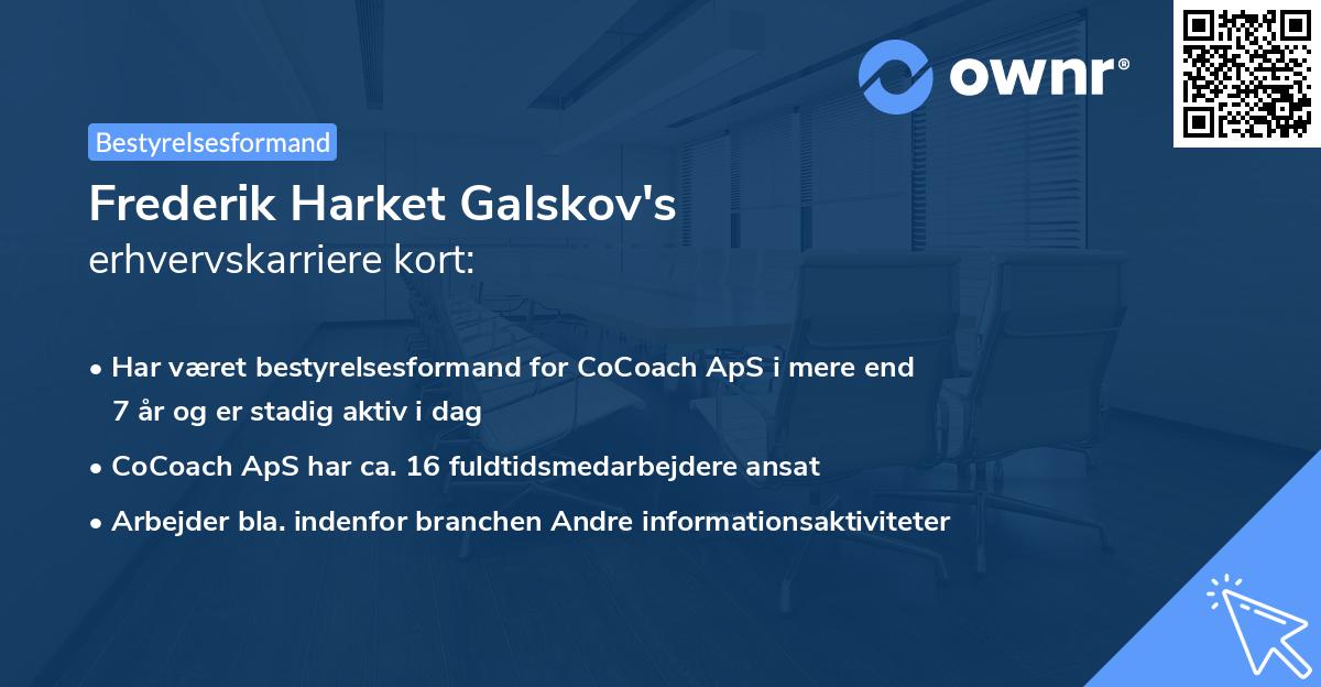 Frederik Harket Galskov's erhvervskarriere kort
