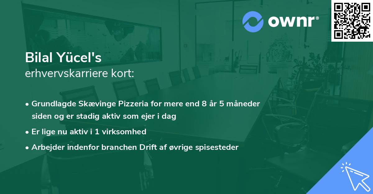 Bilal Yücel's erhvervskarriere kort