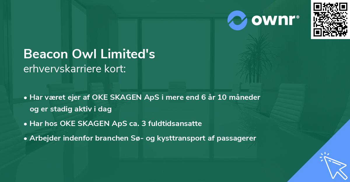 Beacon Owl Limited's erhvervskarriere kort