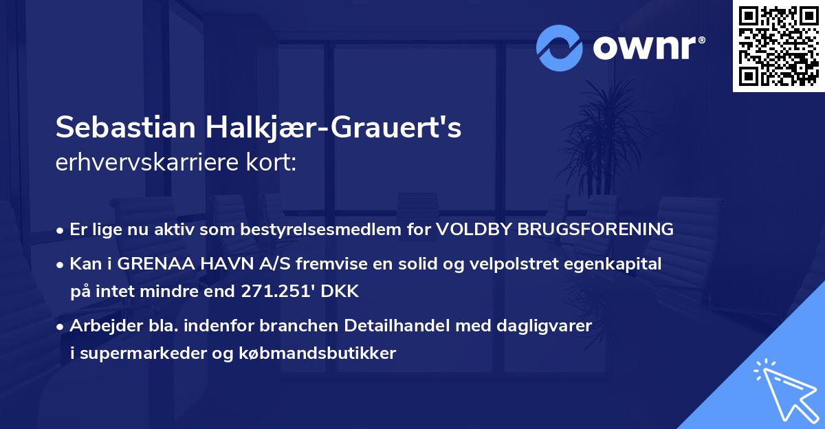 Sebastian Halkjær-Grauert's erhvervskarriere kort
